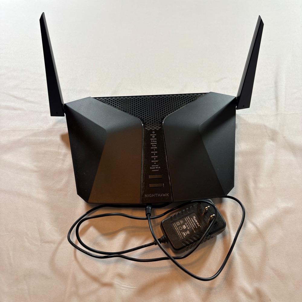 NETGEAR Nighthawk AX4 AX3000 WiFi 6 Router RAX35 Dual Band Gigabit Black